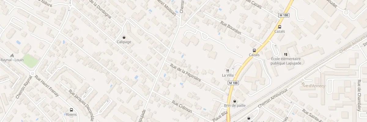 Plan du 22 Rue de la Pépinière à Toulouse