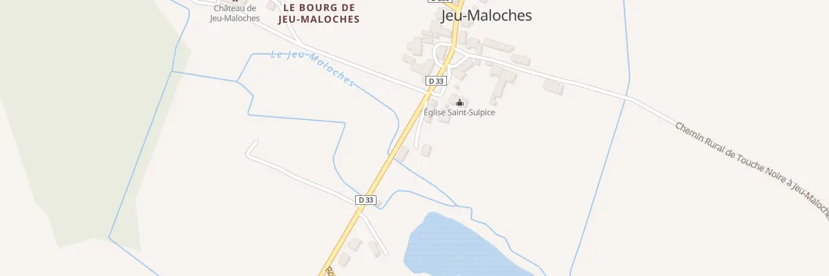 Plan du 1 Rte d’Heugnes à Jeu-Maloches