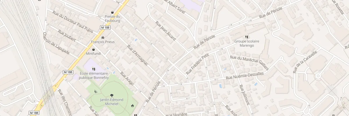 Plan du 55 Rue de Périole à Toulouse
