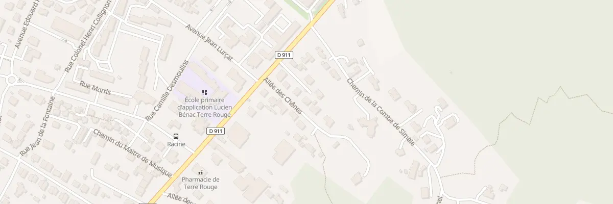 Plan du 7 All des Chênes à Cahors