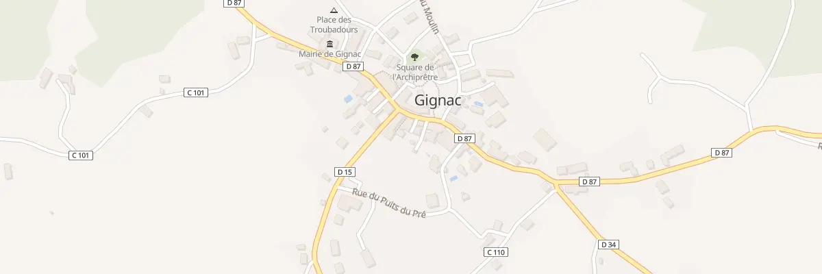 Plan du 2 Imp du 29 Juillet 1944 à Gignac