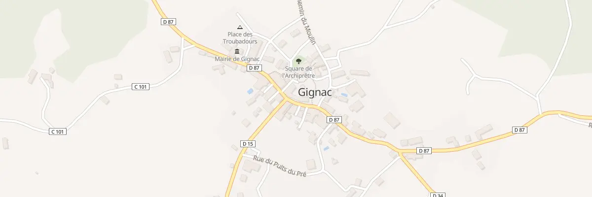 Plan du 3 Rue de la Vicomte à Gignac