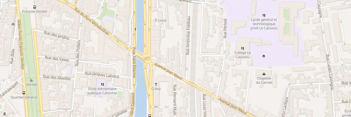 Plan du 5 Av Jean Rieux à Toulouse