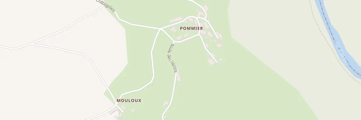 Plan du 5625 Pommier à Voutezac