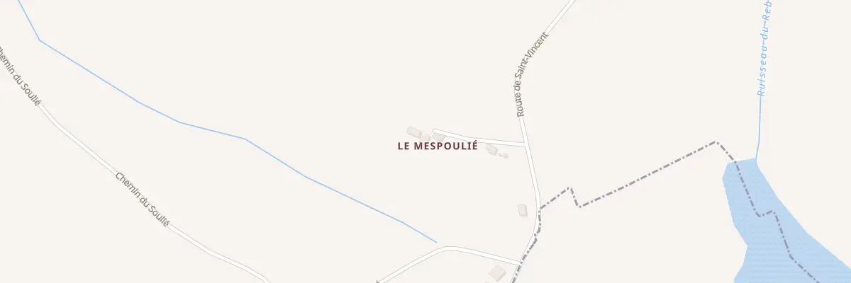 Plan du 5043 Au Mespoulie à Auty