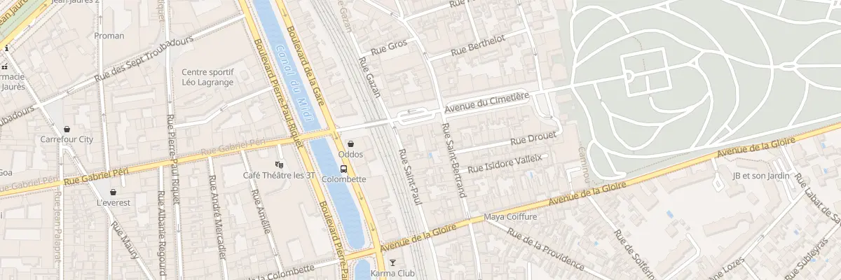 Plan du 27 Av du Cimetière à Toulouse