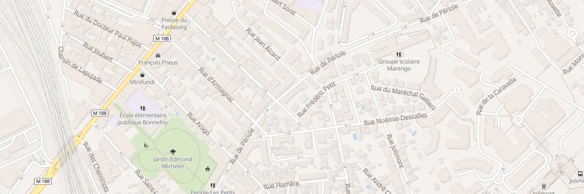 Plan du 70 Rue de Périole à Toulouse