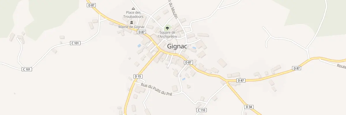 Plan du 8 Rue de la Vicomte à Gignac