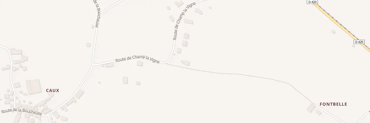 Plan du 222 Rte de Champ La Vigne à Magnac-Bourg