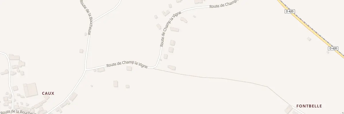 Plan du 2407 Rte de Champ La Vigne à Magnac-Bourg