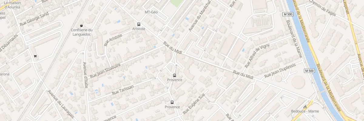 Plan du 40 Rue du Midi à Toulouse