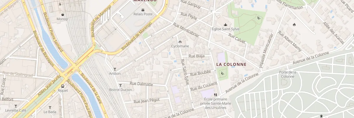 Plan du 22 Rue Saint Sylve à Toulouse