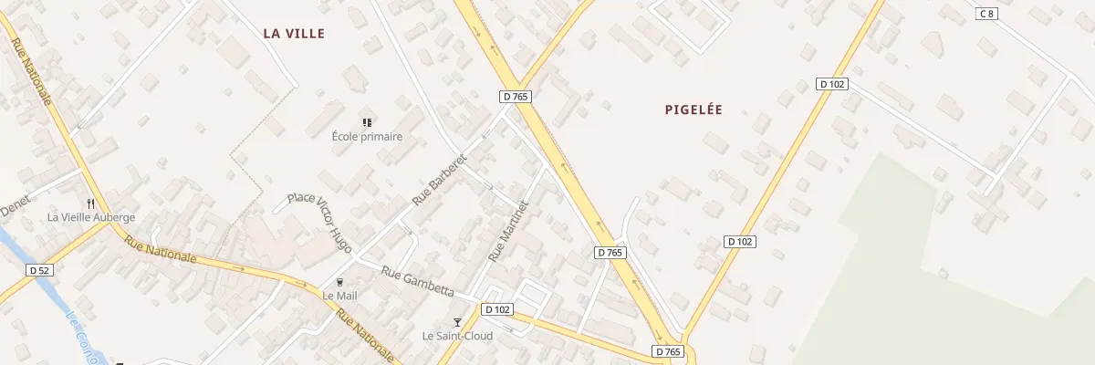 Plan du 12 Rue Martinet à Cour-Cheverny