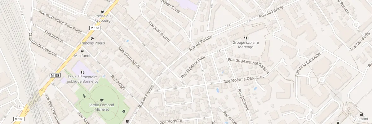 Plan du 74 Rue de Périole à Toulouse