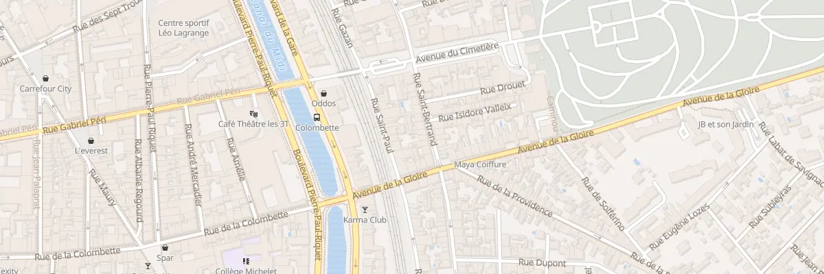 Plan du 9 Rue St Bertrand à Toulouse
