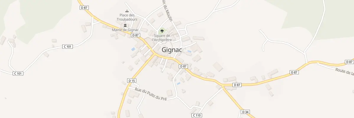Plan du 9 Rue de la Vicomte à Gignac