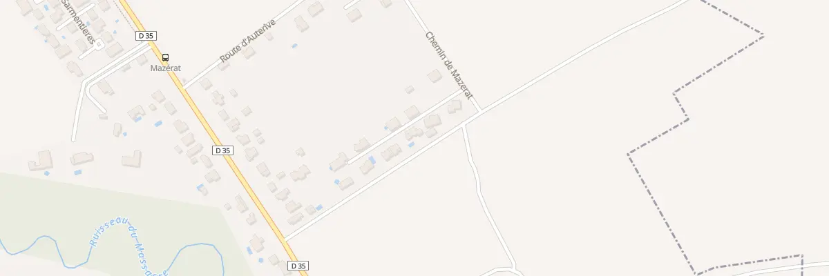 Plan du 3T Che de Mazerat à Grépiac