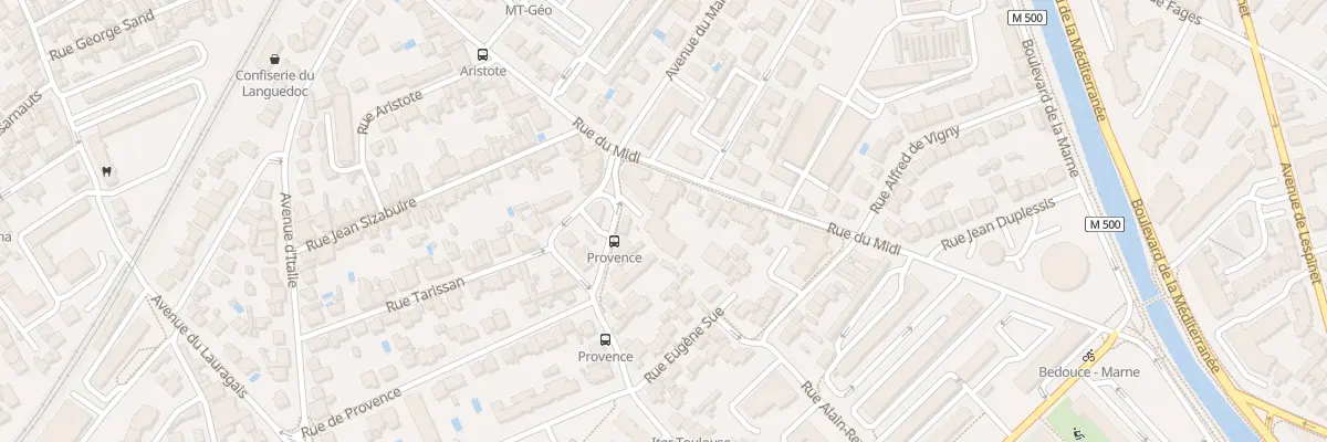 Plan du 42 Rue du Midi à Toulouse