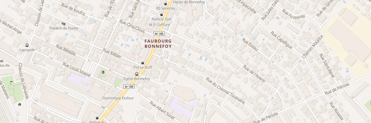 Plan du 42 Rue du Colonel Toussaint à Toulouse