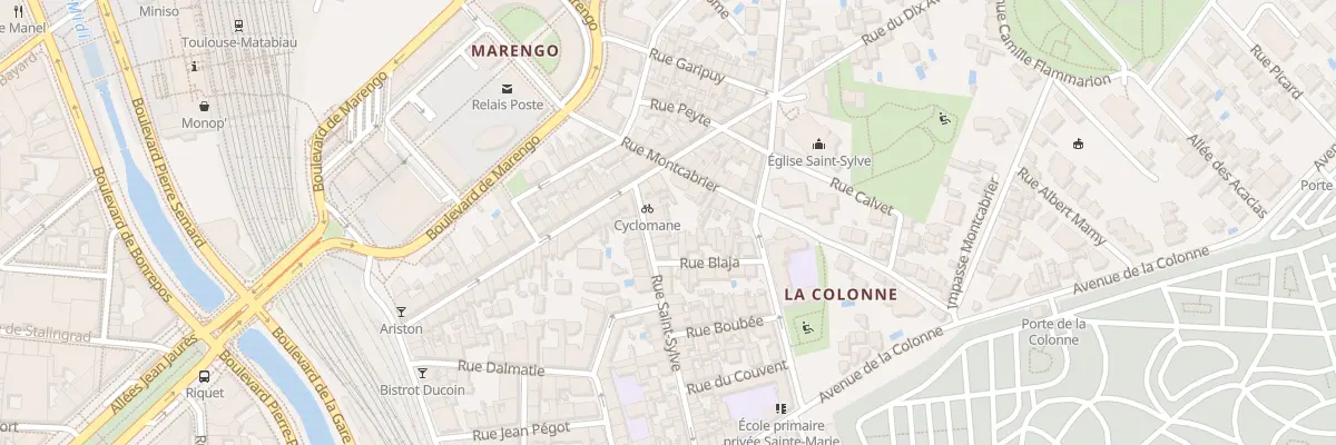 Plan du 33 Rue Saint Sylve à Toulouse
