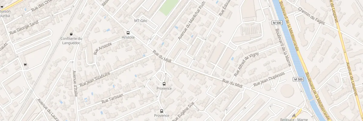 Plan du 33 Rue du Midi à Toulouse