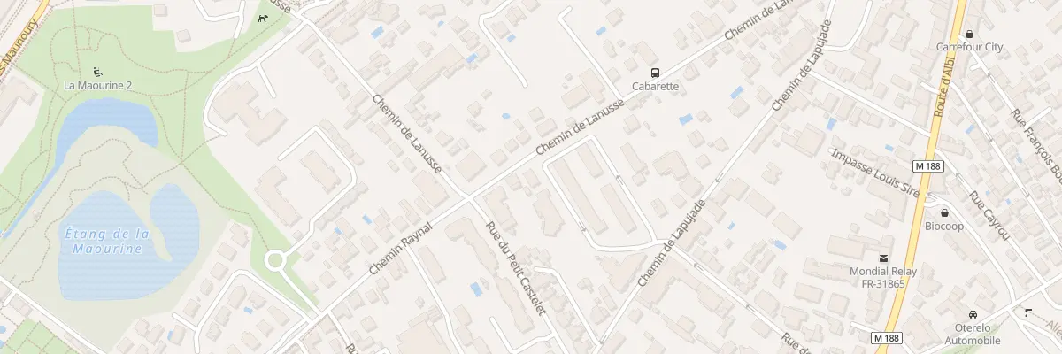 Plan du 53 Che de Lanusse à Toulouse