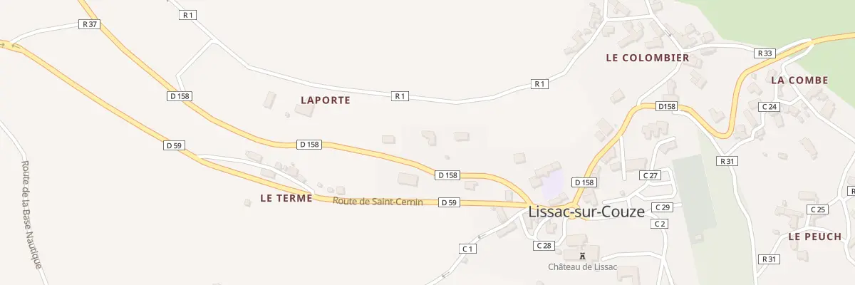 Plan du 156 Rte De Larche à Lissac-sur-Couze