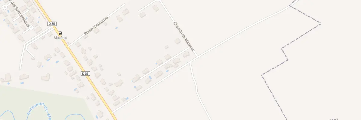Plan du 13 Che de Mazerat à Grépiac