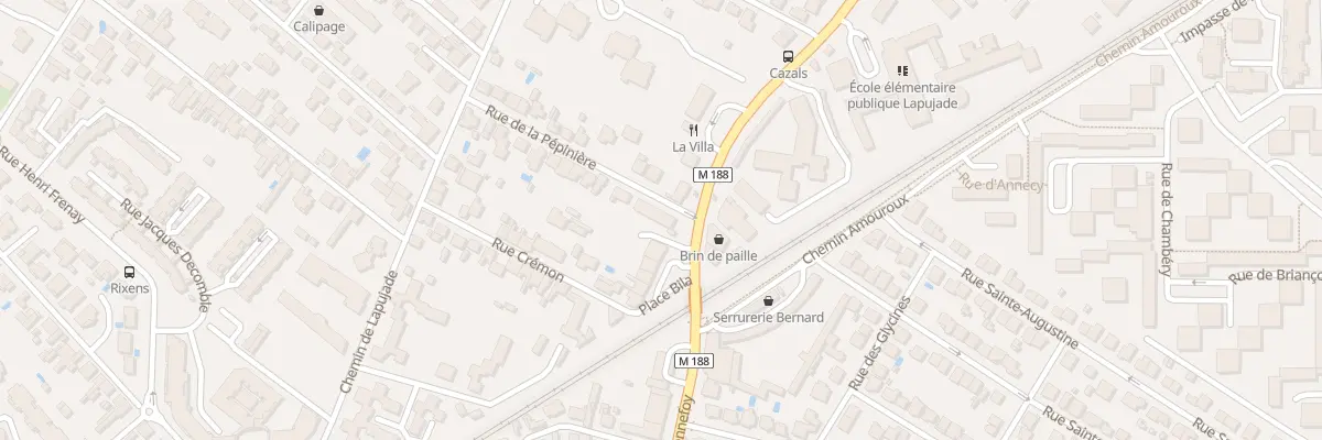 Plan du 3 Rue de la Pépinière à Toulouse