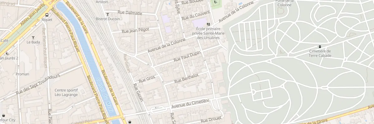 Plan du 18 Rue Paul Dupin à Toulouse