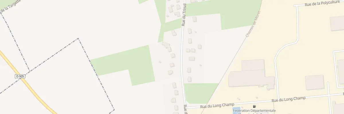 Plan du 9009 Rue du Trinvil à Saint-Quentin-la-Motte-Croix-au-Bailly