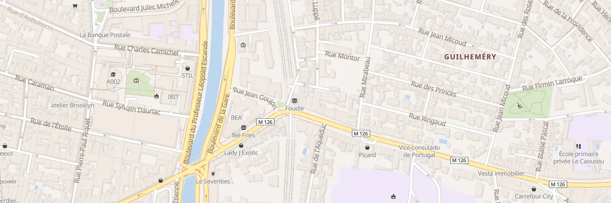 Plan du 7 Av Camille Pujol à Toulouse
