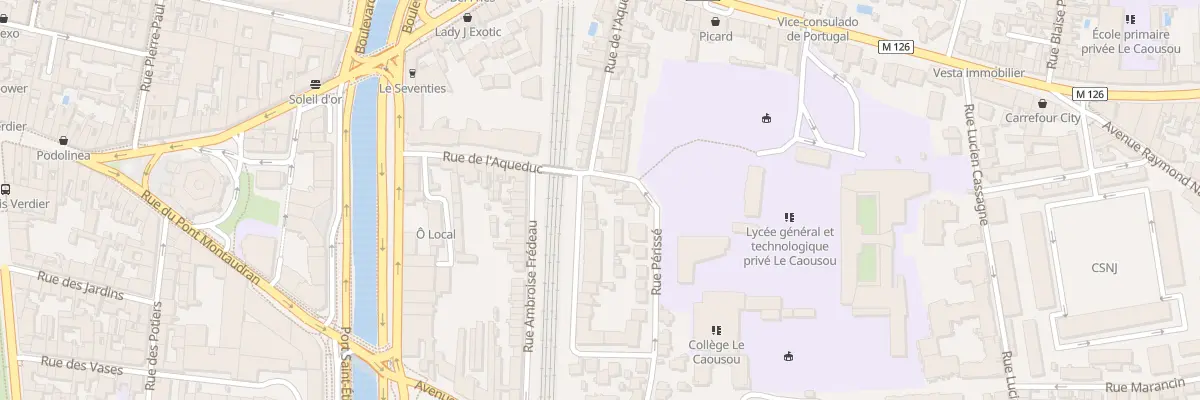 Plan du 22 Rue Victor Deque à Toulouse