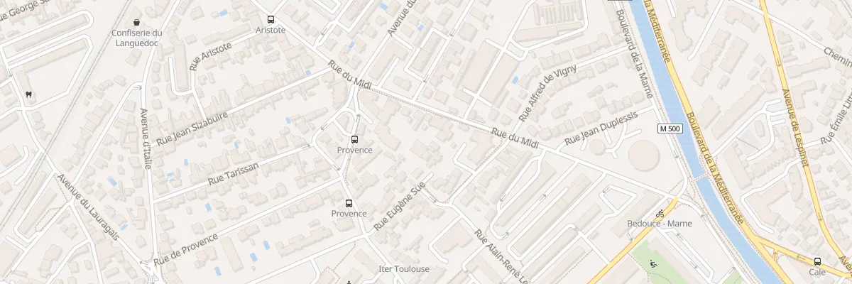 Plan du 54 Rue du Midi à Toulouse