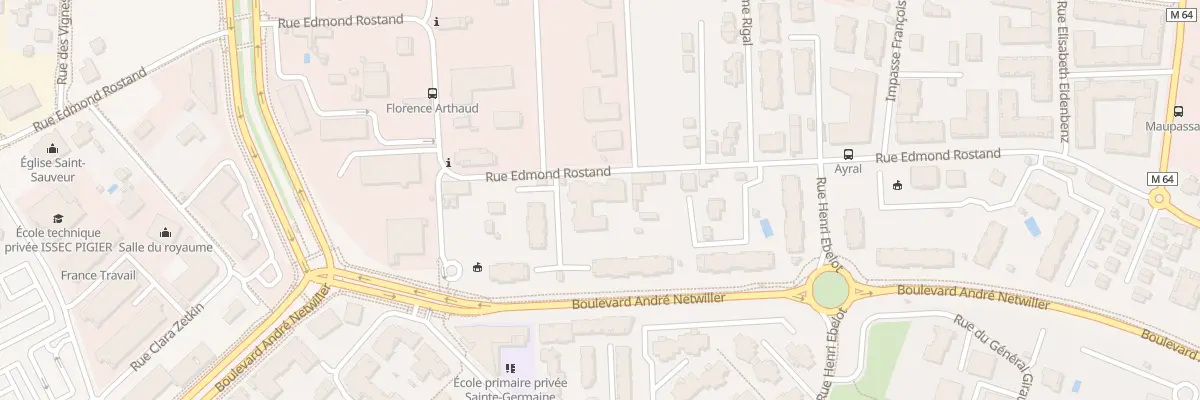 Plan du 59B Rue Edmond Rostand à Toulouse