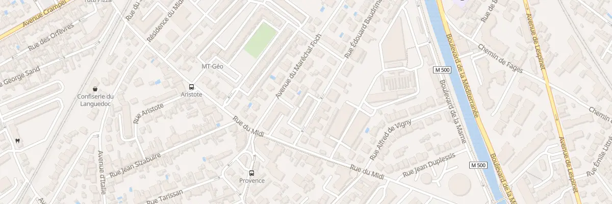 Plan du 36 Rue Edouard Baudrimont à Toulouse