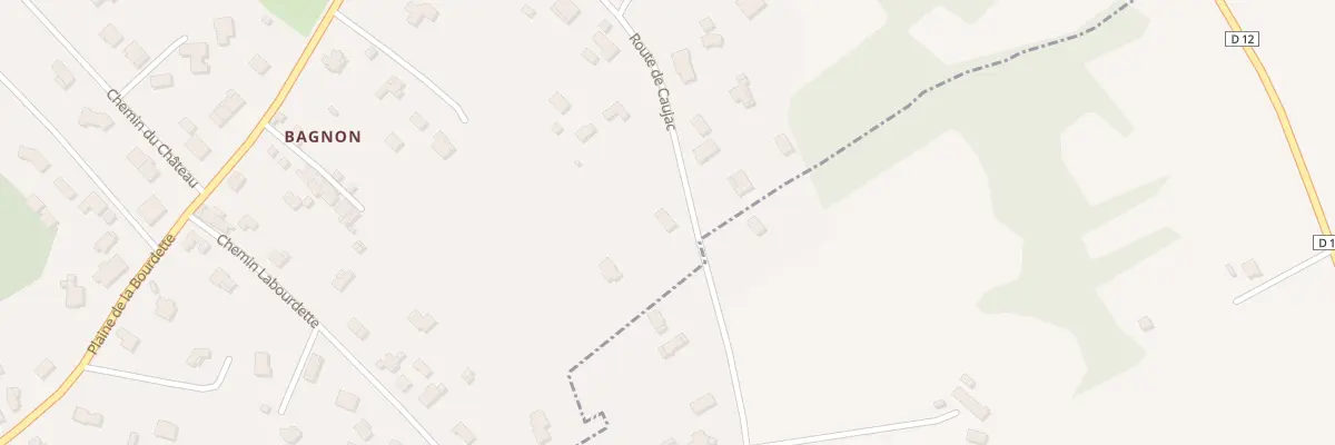 Plan du 14 Rte de Caujac à Grazac