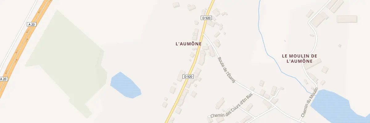 Plan du 5177 L’Aumone à Mouhet