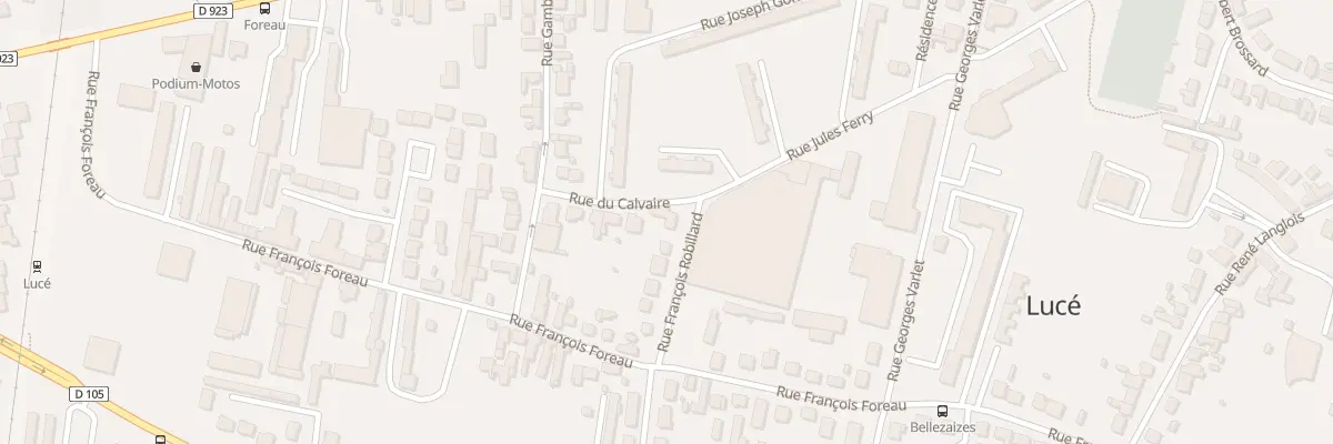 Plan du 2 Rue Francois Robillard à Lucé