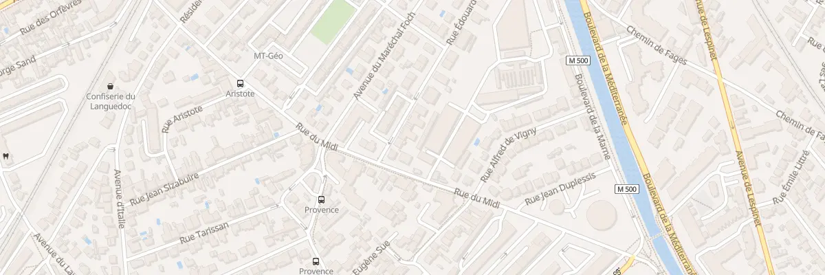 Plan du 33 Rue Edouard Baudrimont à Toulouse