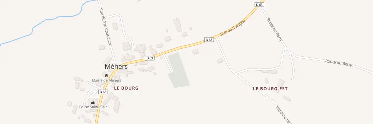 Plan de la Rue de Sologne à Méhers