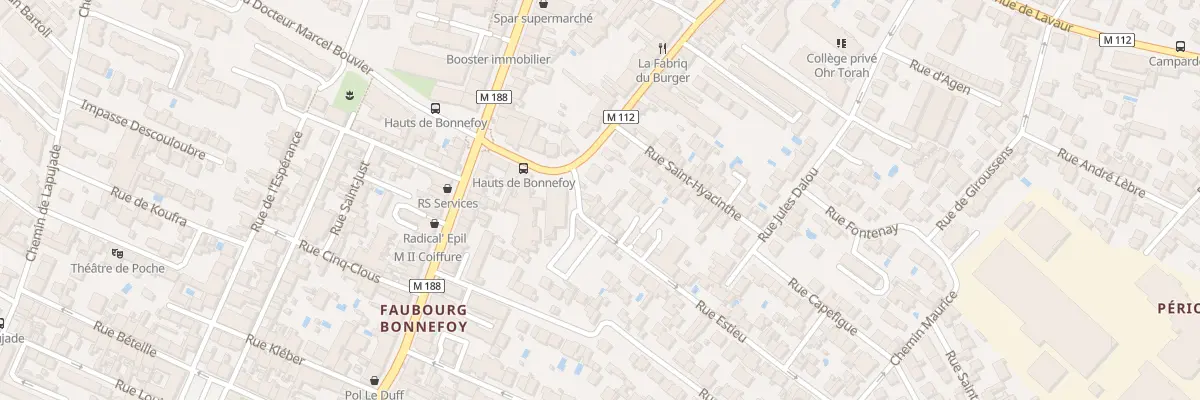 Plan du 52 Rue Estieu à Toulouse