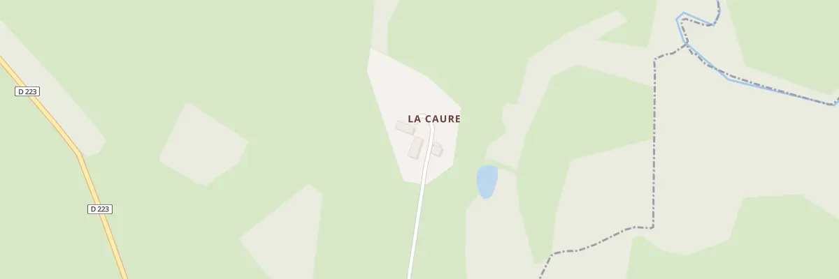 Plan du 2 La Caure à Bersac-sur-Rivalier