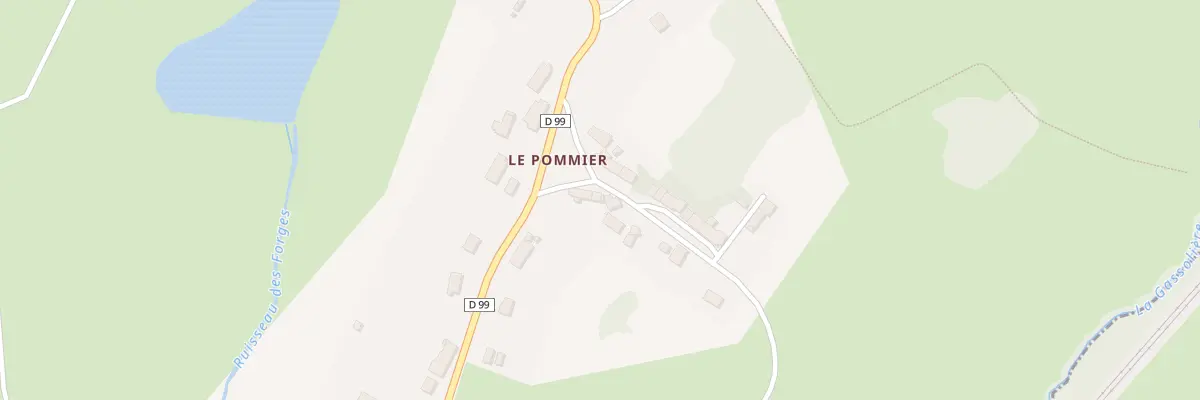 Plan du 25 Le Pommier à Saint-Maurice-la-Souterraine