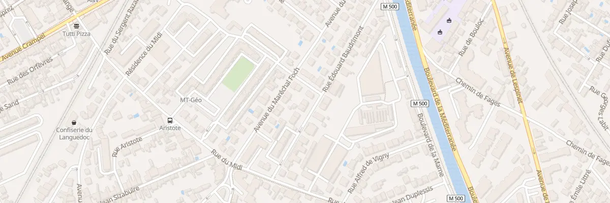Plan du 28 Rue Edouard Baudrimont à Toulouse