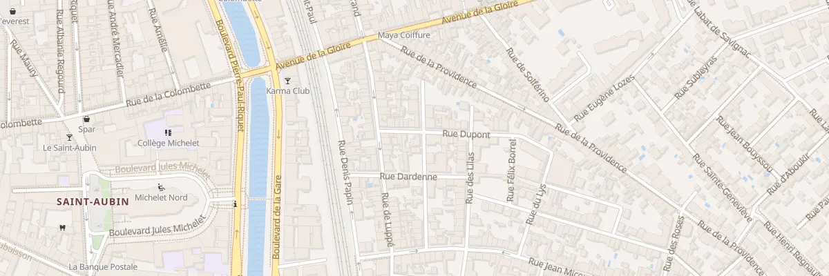 Plan du 21 Rue Coupeau à Toulouse