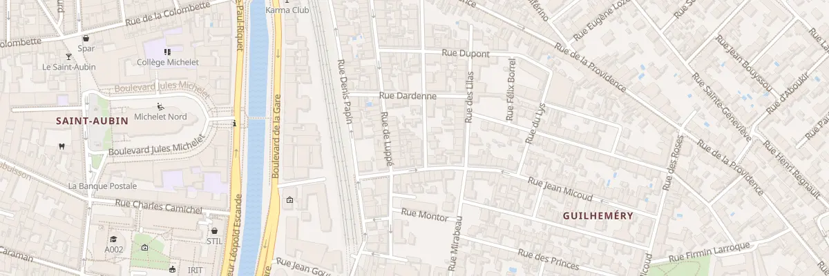 Plan du 7 Rue Coupeau à Toulouse