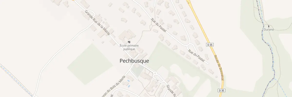 Plan du 19 Le Village à Pechbusque