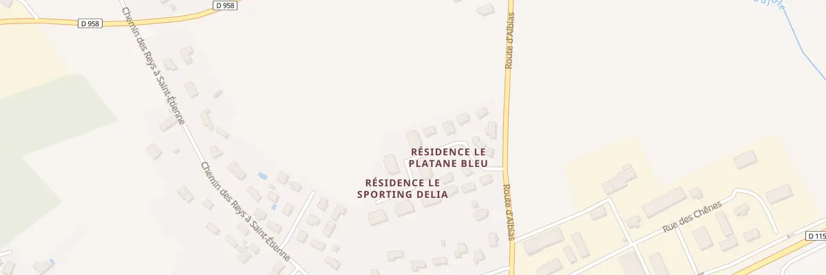 Plan de la Rue des Ecureuils à Saint-Étienne-de-Tulmont