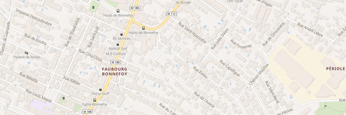 Plan du 31 Rue Estieu à Toulouse
